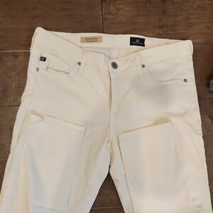 AG Adriano Goldschmied White Jeans